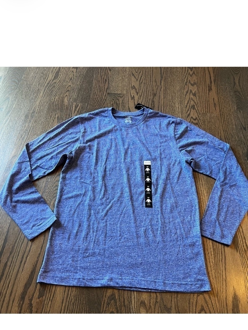 NWT mens Alfani long sleeve t-shirt blueberry Heather size medium